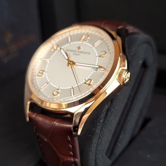 2022 NEW VACHERON CONSTANTIN FIFTYSIX 40MM SILVER DIAL 4600E ROSE GOLD FULL SET - Picture 5 of 15